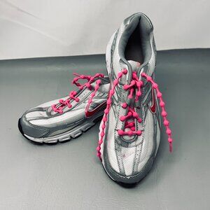 Nike Initiator Shoes Womens‎ Size 8.5 Silver Gray Pink Running 395663 101